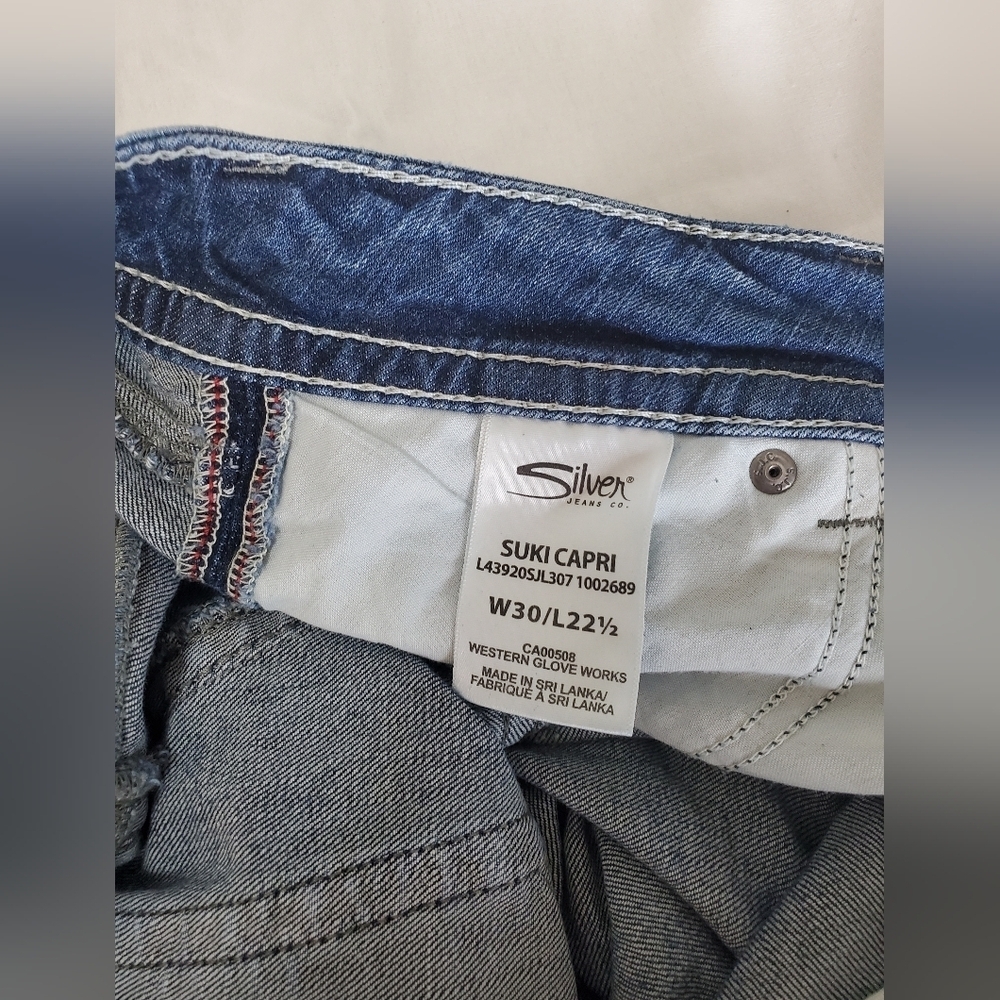 Women's Blue Denim Jeans - Picture 5 of 7